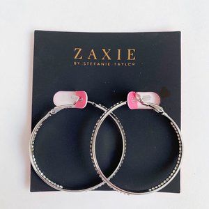 ZAXIE PLAY IT BY EAR HOOP EARRINGS